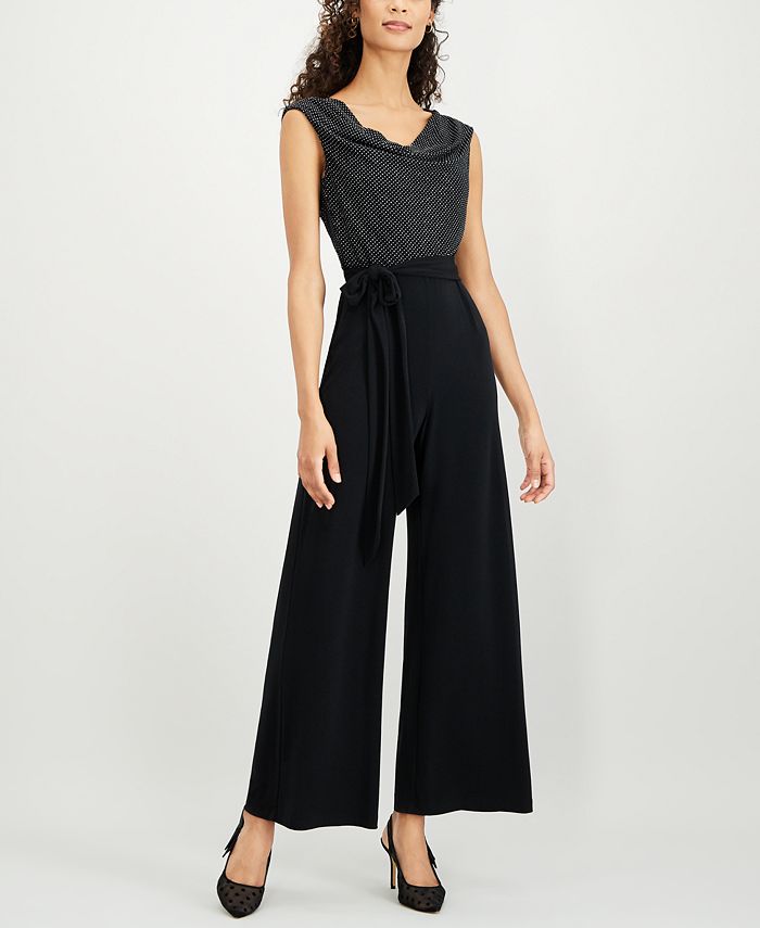 Connected DrapeNeck Jumpsuit Macy's
