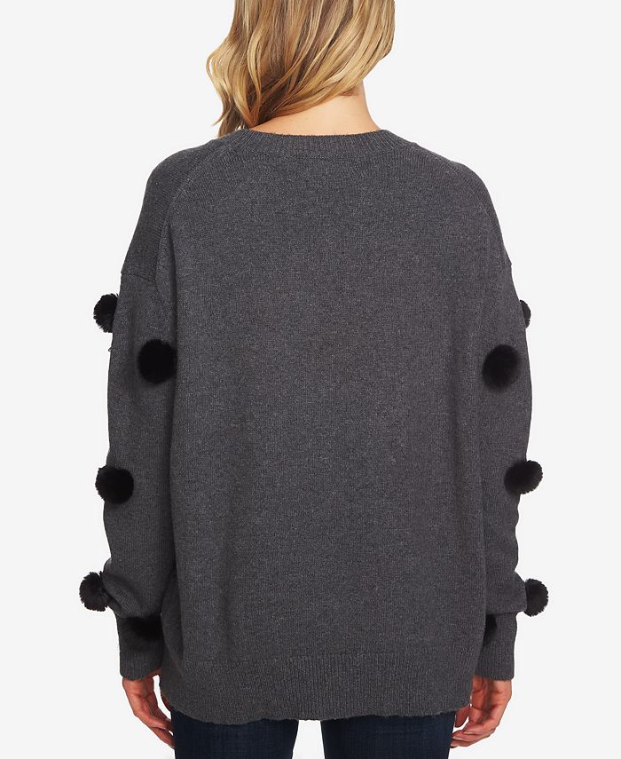 Cece pom pom best sale sweater