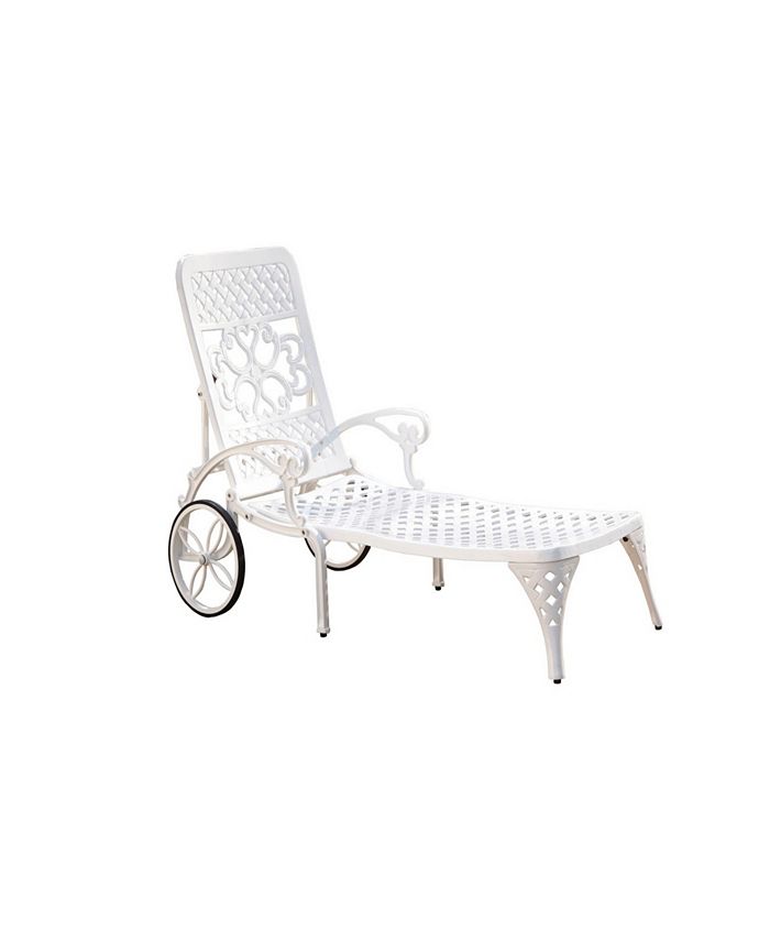 Home Styles Biscayne White Chaise Lounge Chair Macy's