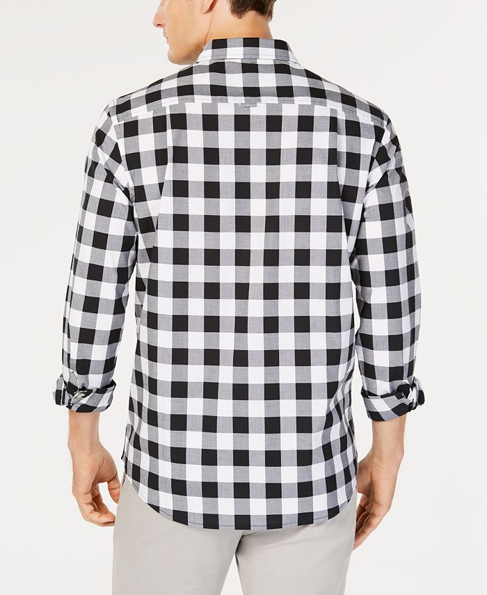 Club Room Men's Check Pocket Shirt, Created for Macy's Macy's