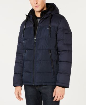 calvin klein puffer jacket with hood