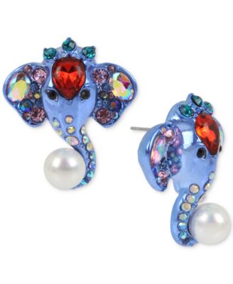 betsey johnson elephant earrings