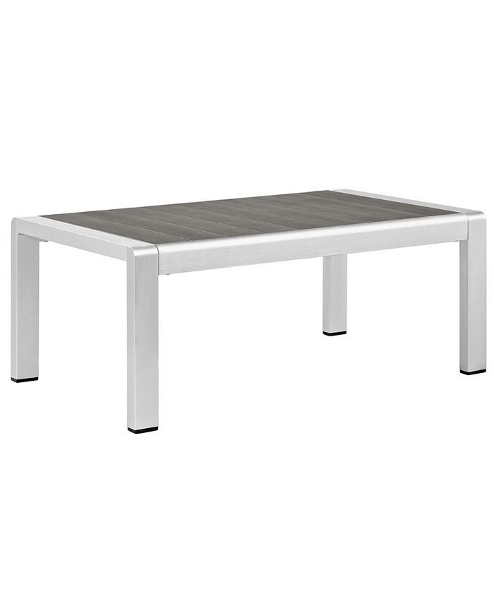 Modway Shore Outdoor Patio Aluminum Coffee Table Macy's