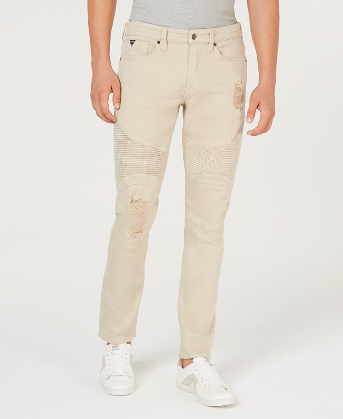 Guess men's discount moto jeans