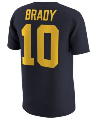 tom brady college jersey number