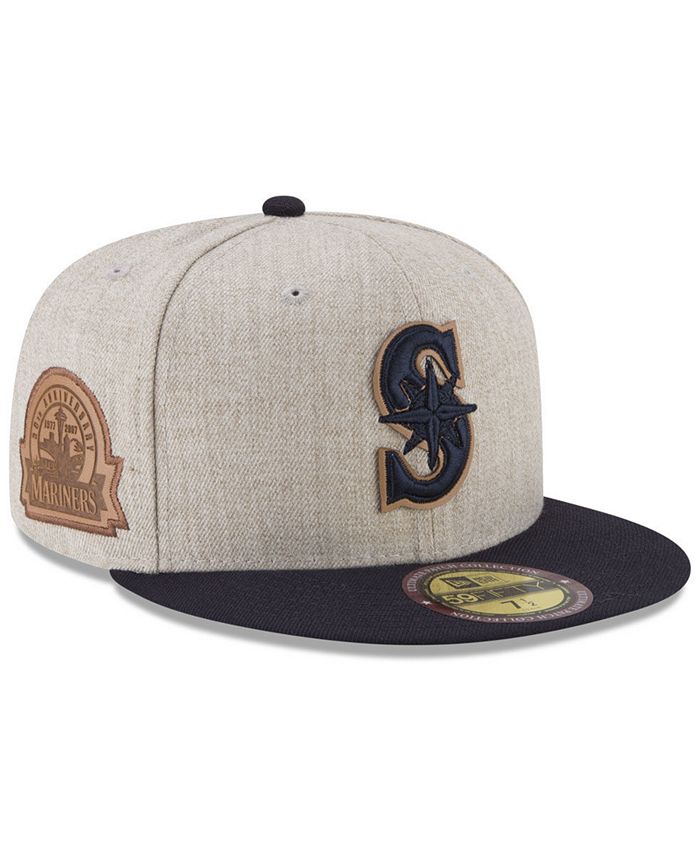New Era Seattle Mariners Leather Ultimate Patch Collection 59FIFTY ...