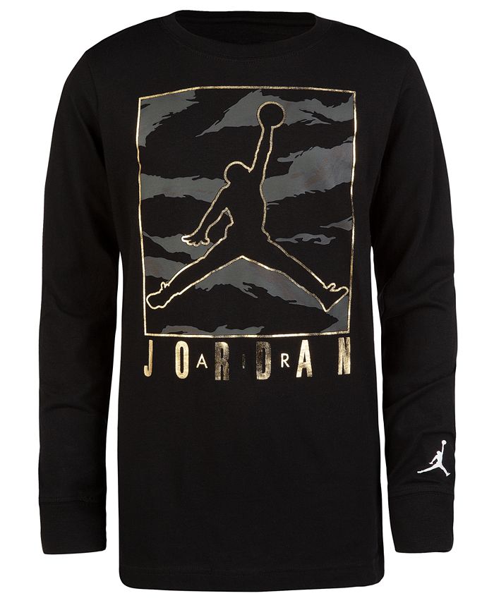 Jordan Big Boys Camo-Print Jumpman Graphic Cotton T-Shirt - Macy's