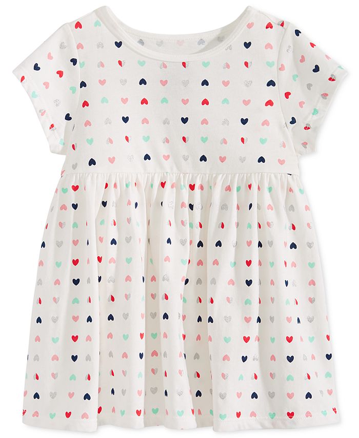 First Impressions Toddler Girls Heart-Print Cotton Tunic, Created for ...
