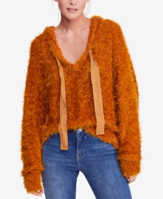 Free People Light As A Feather Fuzzy Hoodie - Macy's