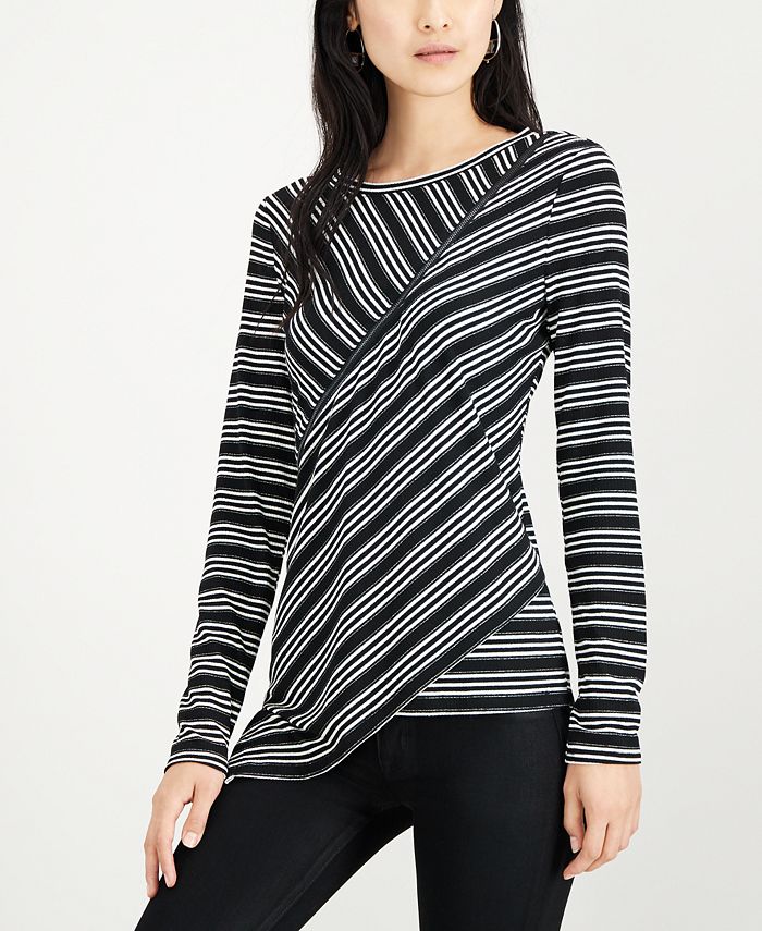 macy's asymmetrical tops
