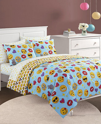 Details about   Emoji Pals Bling Bed in a Bag Twin Light Blue 