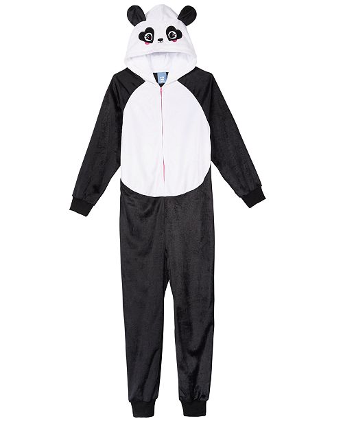 Max Olivia Big Girls Panda Hooded Onesie Created For Macy S Reviews Pajamas Kids Macy S