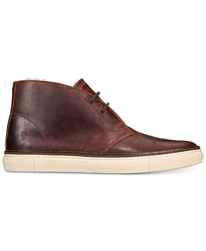 Frye Men's Essex Leather and Sherling Chukka Boots & Reviews - All Men ...