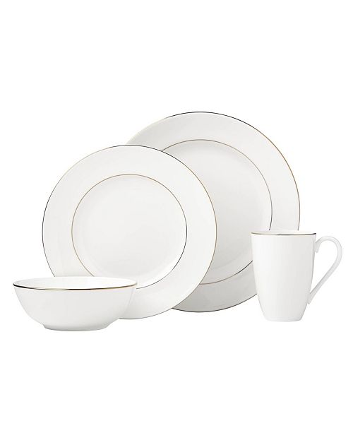 Lenox Continental Dining Gold 4 Piece Place Setting Reviews Fine China Macy S