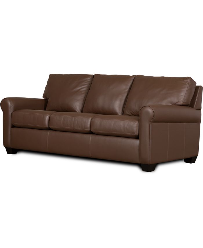 Furniture Savoy Ii 83 Leather Sofa, Macys Furniture Leather Sofa Bed