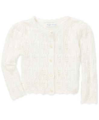 ralph lauren pointelle cardigan