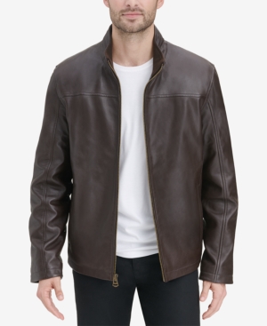 Cole Haan Men's Smooth Leather Jacket Created for Macy's