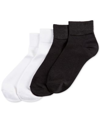 Hue - 4-Pk. Super-Soft Cropped Socks