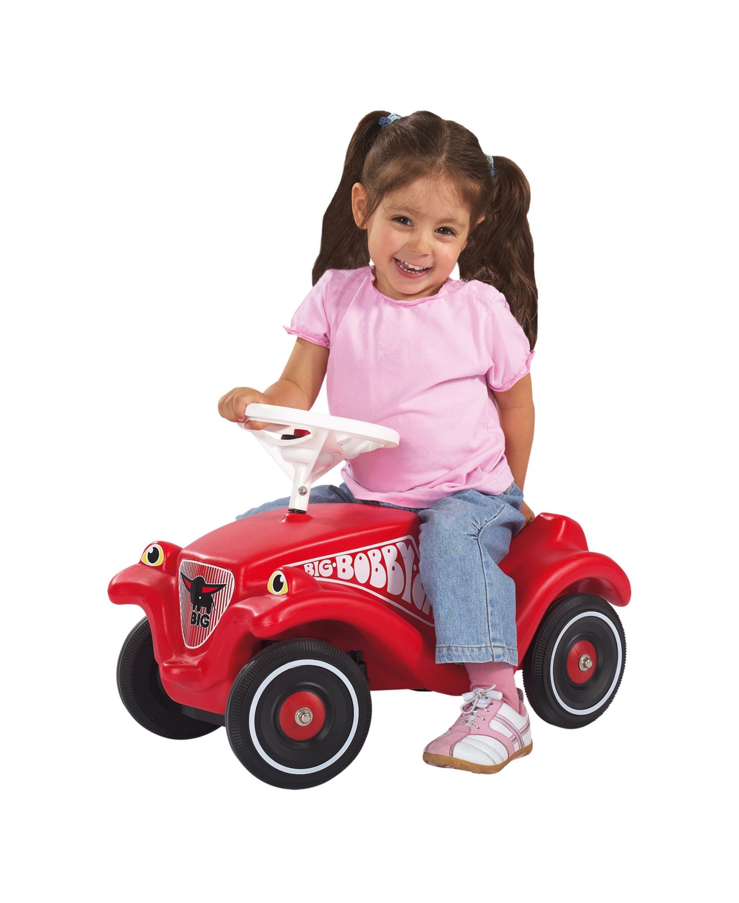 Детская игрушка Aquaplay Classic Bobby Hard Plastic Ride-On Car with Steering Wheel and Trailer Coupling, 110 Pound Capacity, Ages 1+ — фото 3