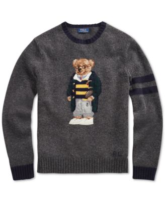 polo bear knit sweater