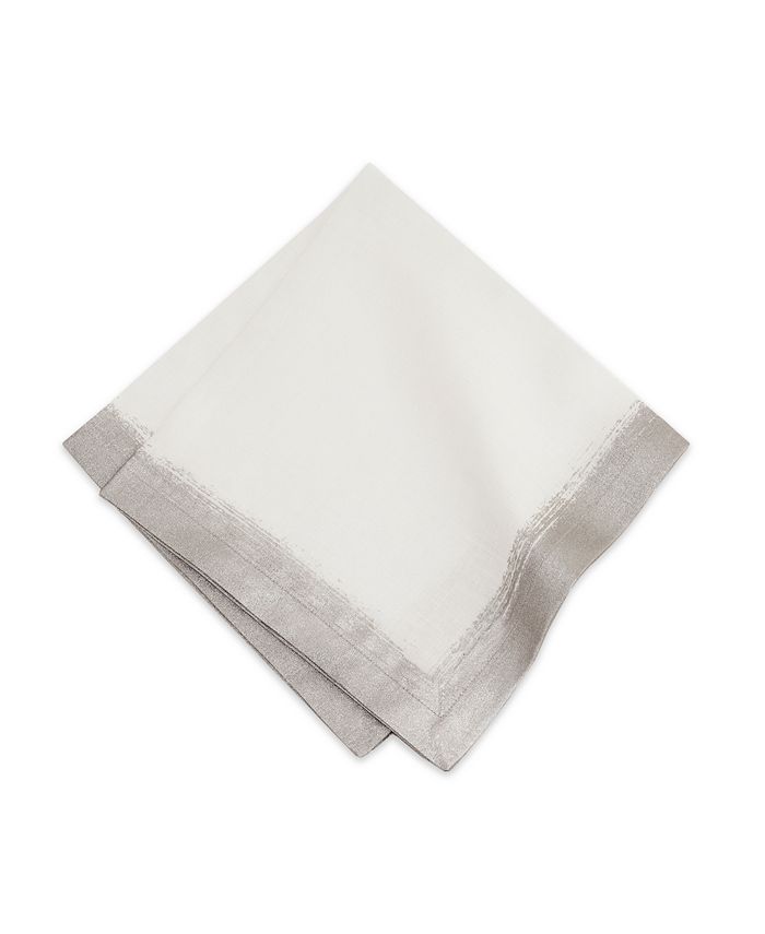Villeroy & Boch Metallic Brushstroke Napkin 4 Pc Set Macy's