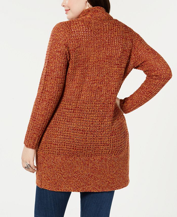 Gold Trendy Plus Size Open Front Cardigan Sweater Macy's