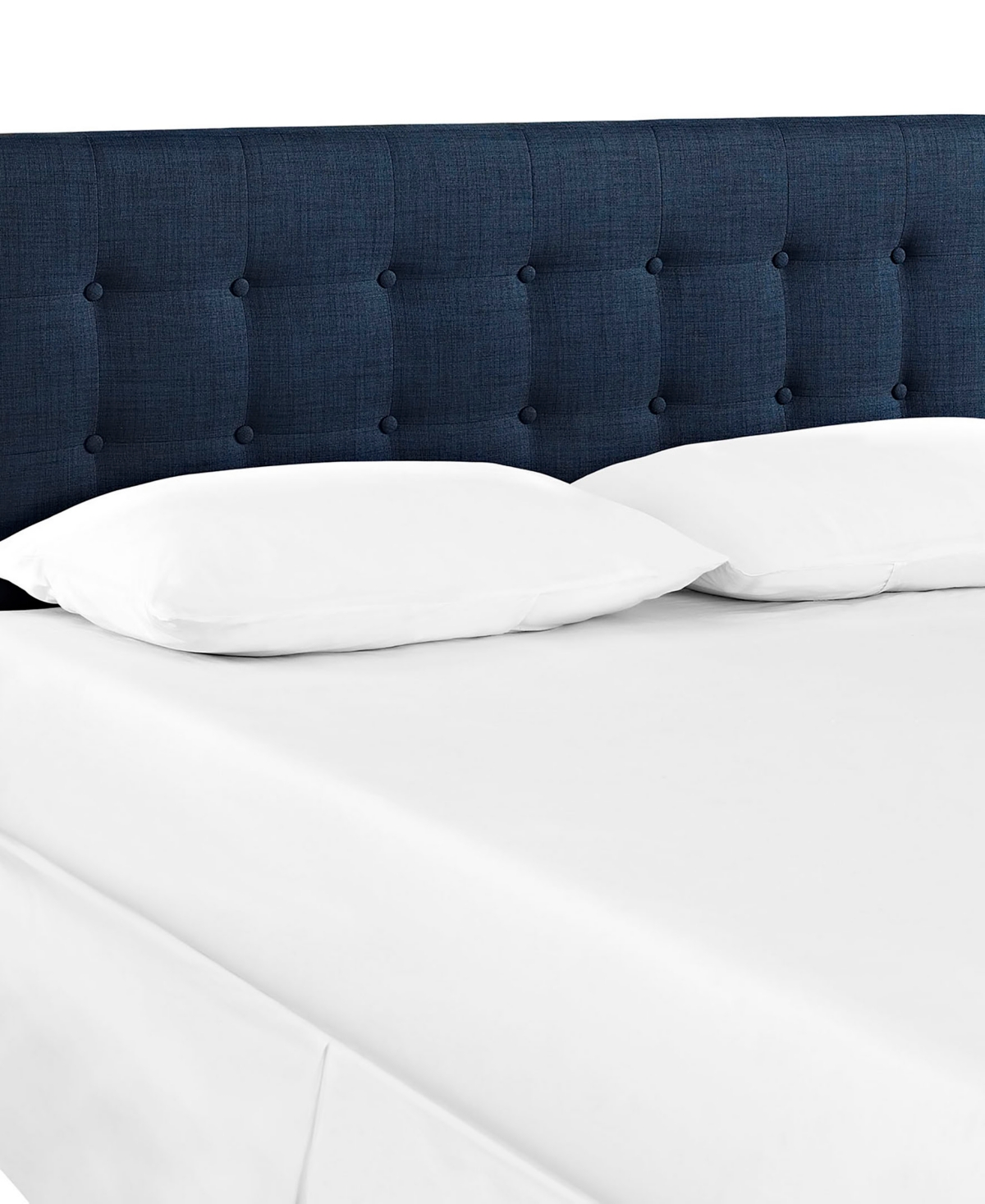 Modway Emily King Upholstered Fabric Headboard In Blue