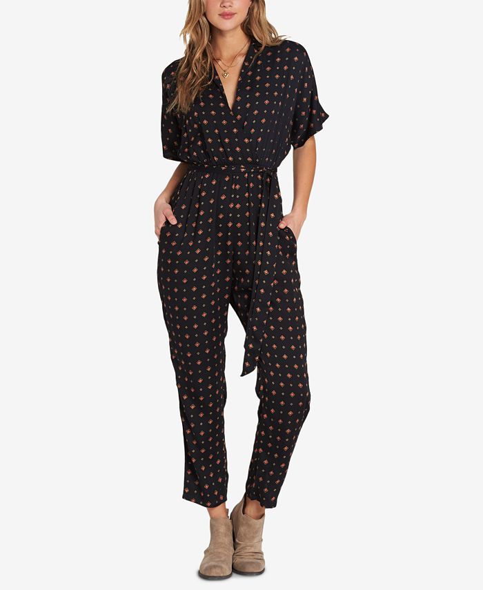 Billabong Juniors' Bed Story Belted Jumpsuit - Macy's