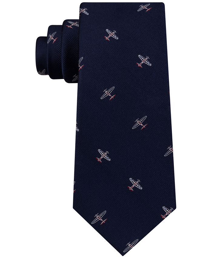 Tommy Hilfiger Men's Flex Vintage Plane Silk Tie - Macy's