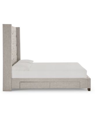 Finders Closeout Monroe Storage Upholstered Queen Bed