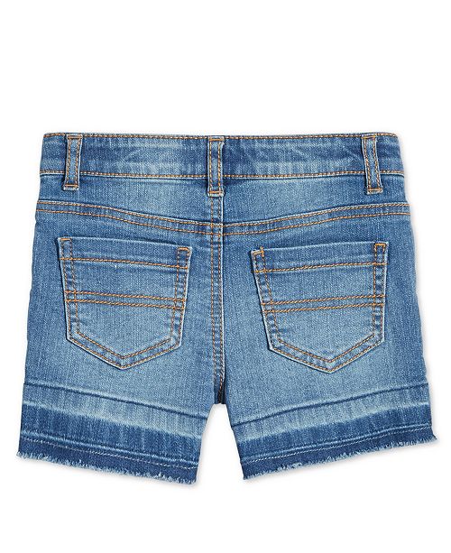 Epic Threads Little Girls FrayedHem Denim Shorts, Created for Macy's