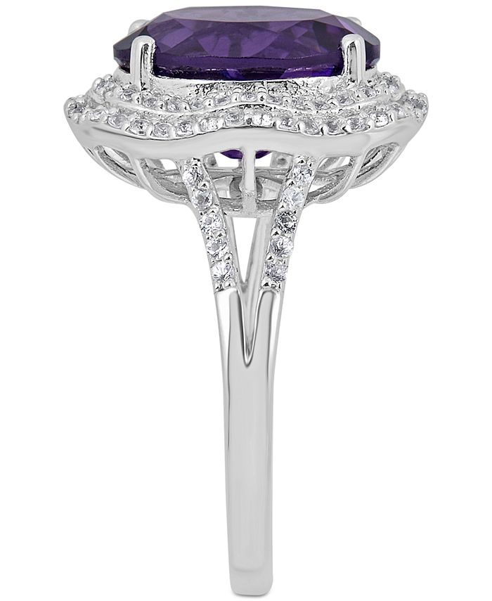 Macy's Amethyst (5 ct. t.w) and White Topaz (1 ct. t.w) Ring in ...