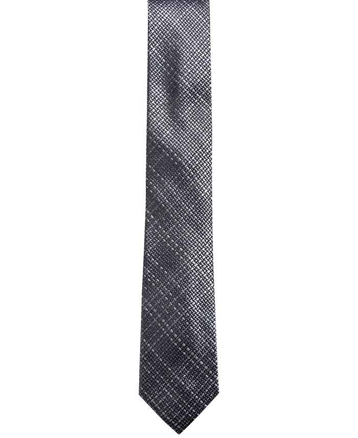 Alfani Mens Roy Silk Blend Professional Neck Tie Navy O/S