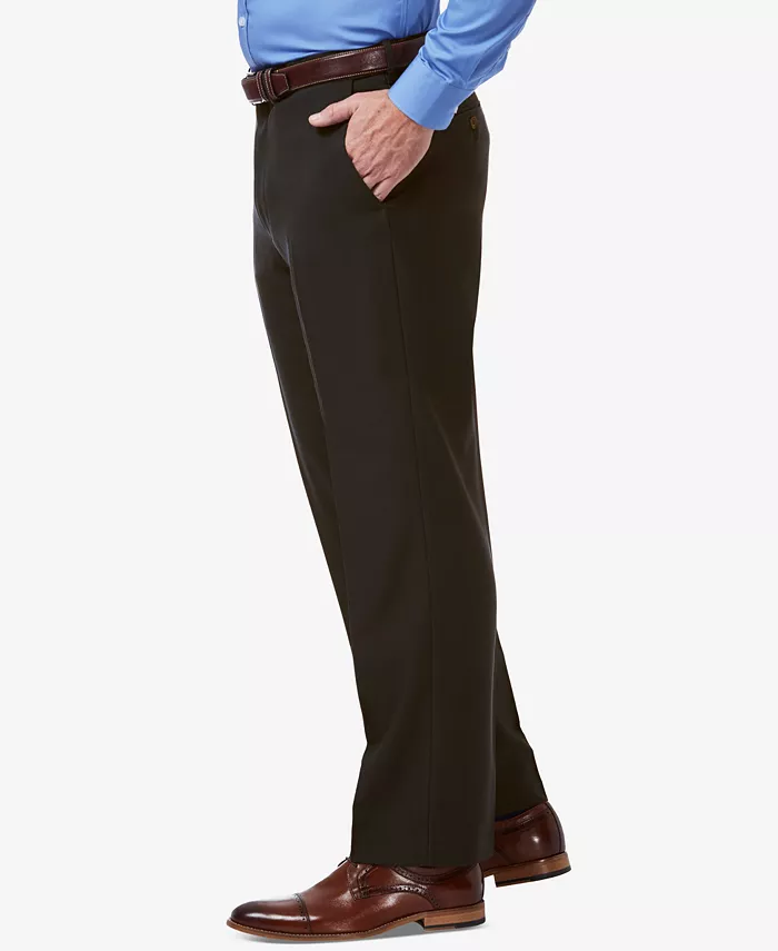 Men's Premium Comfort Stretch Classic-Fit Solid Flat Front Dress Pants - thumbnail 3