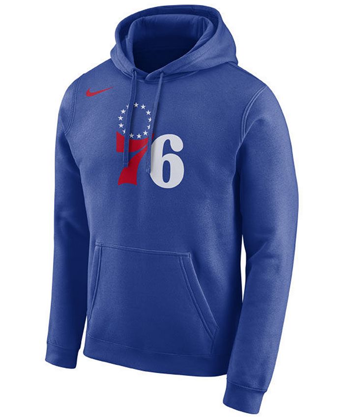 Nike Men's Philadelphia 76ers Essential Logo Pullover Hoodie - Macy's