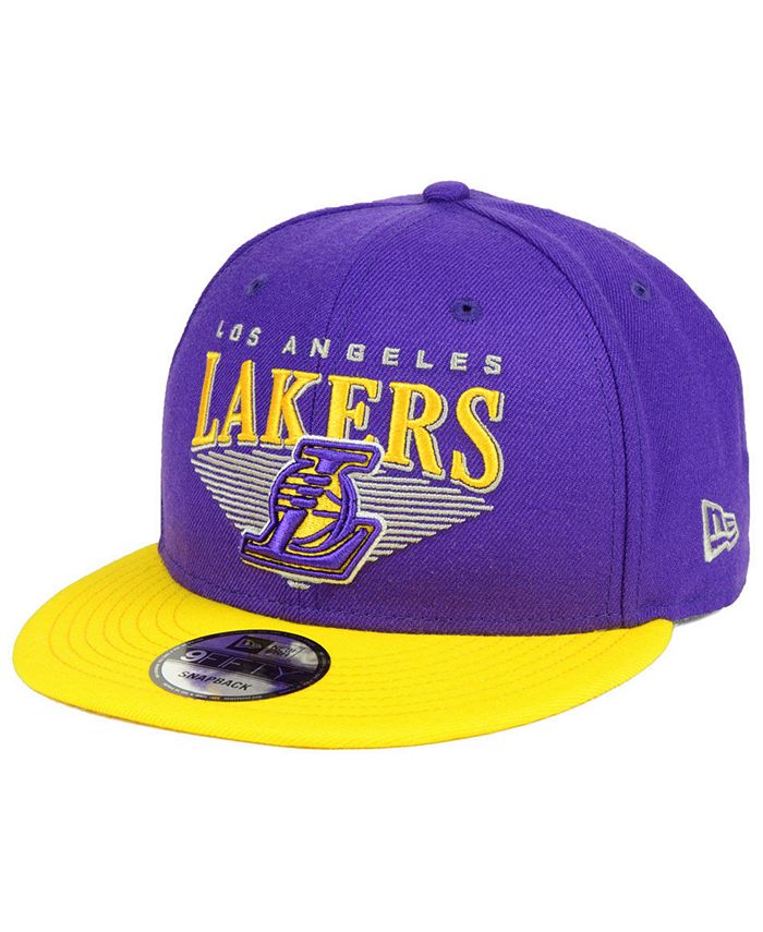 New Era Los Angeles Lakers Retro Triangle 9FIFTY Snapback Cap - Macy's