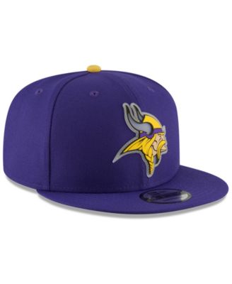 New Era 9Fifty Snapback Minnesota Vikings: Cappellino Training Mesh In Nero, 100% Poliestere - 6
