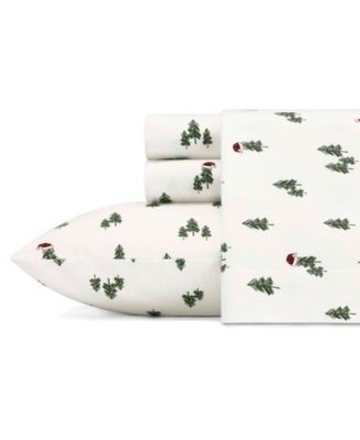 Eddie Bauer - Pine Ridge Dark Green Sheet Set, Queen