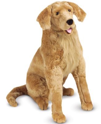 realistic golden retriever stuffed animal