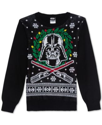 Star Wars Big Boys Darth Vader Holiday Sweater - Macy's