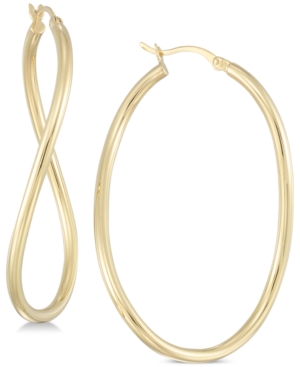 image of Simone I. Smith Wavy Hoop Earrings in 18k Gold over Sterling Silver or Sterling Silver