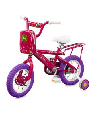 Tomy - John Deere 12 Inch Girls Bicycle, Pink