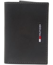 Men's Extra-Capacity RFID Leather Tri-Fold Wallet