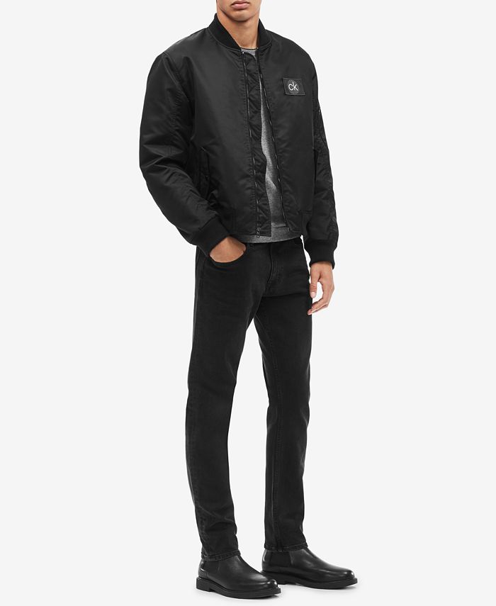Calvin Klein Men's Oversized Flight Jacket & Reviews - Coats & Jackets ...