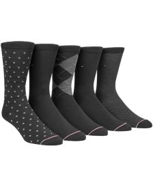 Men's 5-Pk. Printed Crew Socks