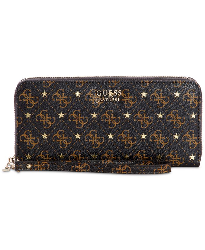 GUESS Affair Signature Zip Around Wallet Macy's
