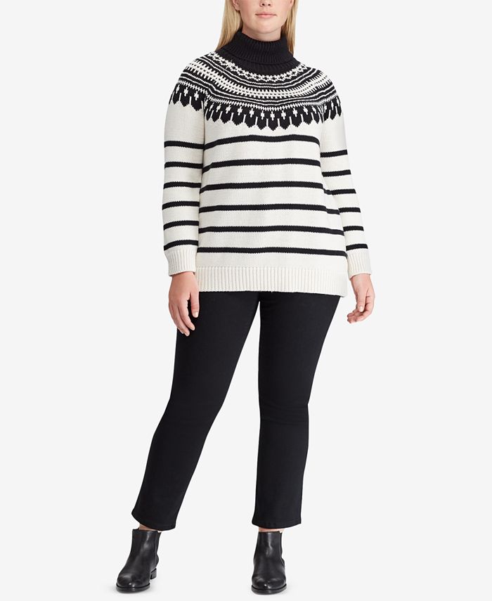 Lauren Ralph Lauren Plus Size Contrast Sweater Macy's