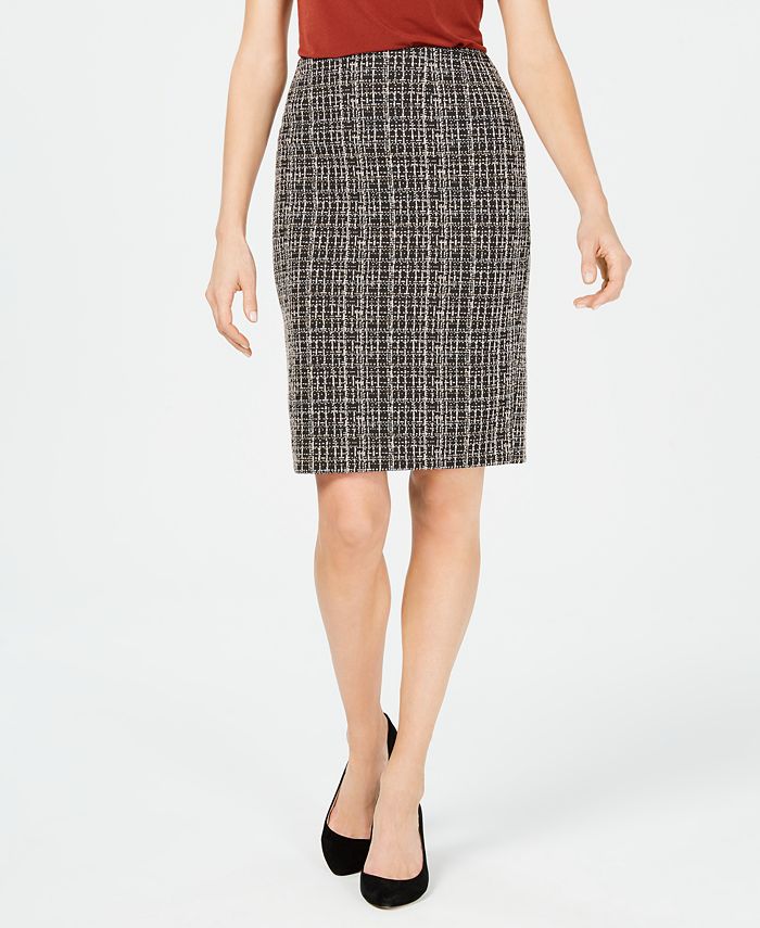 Kasper Petite Tweed Skirt - Macy's
