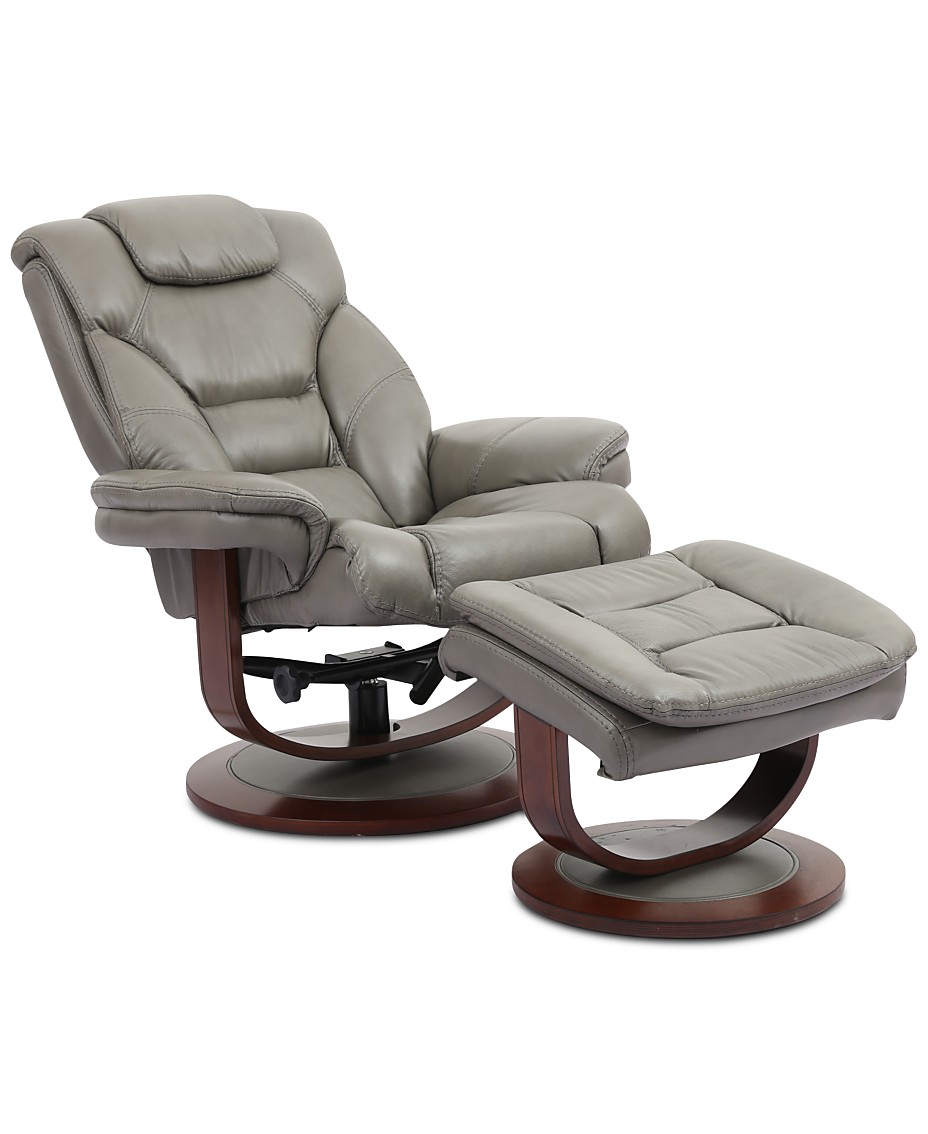 Furniture Faringdon Leather Euro Chair Ottoman Reviews