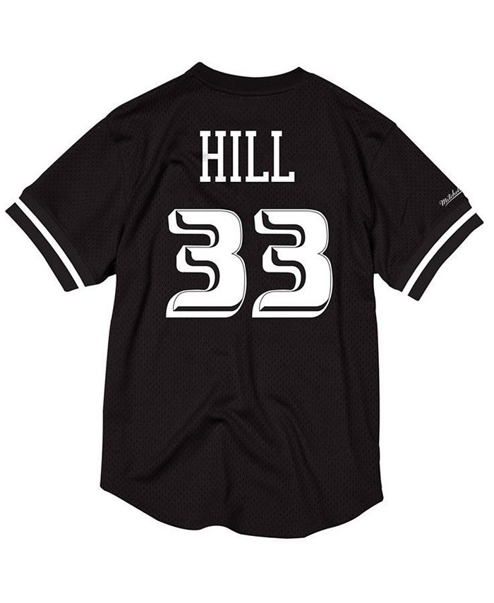 Mitchell & Ness Men's Grant Hill Detroit Pistons Black & White Mesh Name  and Number Crew Neck Jersey - Macy's